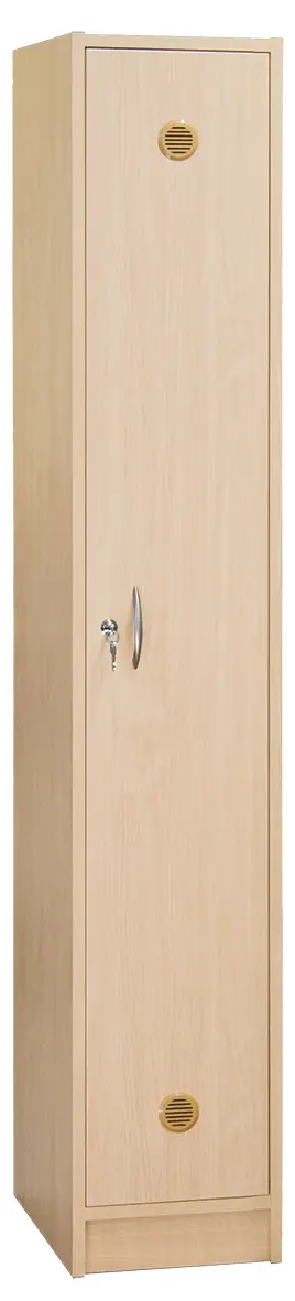 SSL - 180 - 40 šatní skříň dřevěná, 1-dveřová, háček, 1800 x 400 x 500, sokl, javor horský